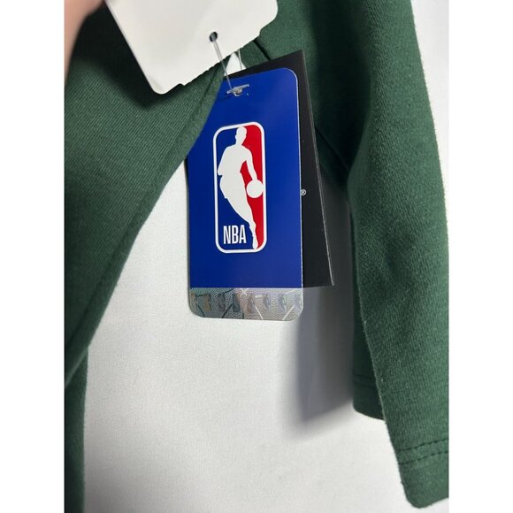 Milwaukee Bucks Women's 3/4 Sleeve Green & Gray New Era Shirt Small - Picture 10 of 12